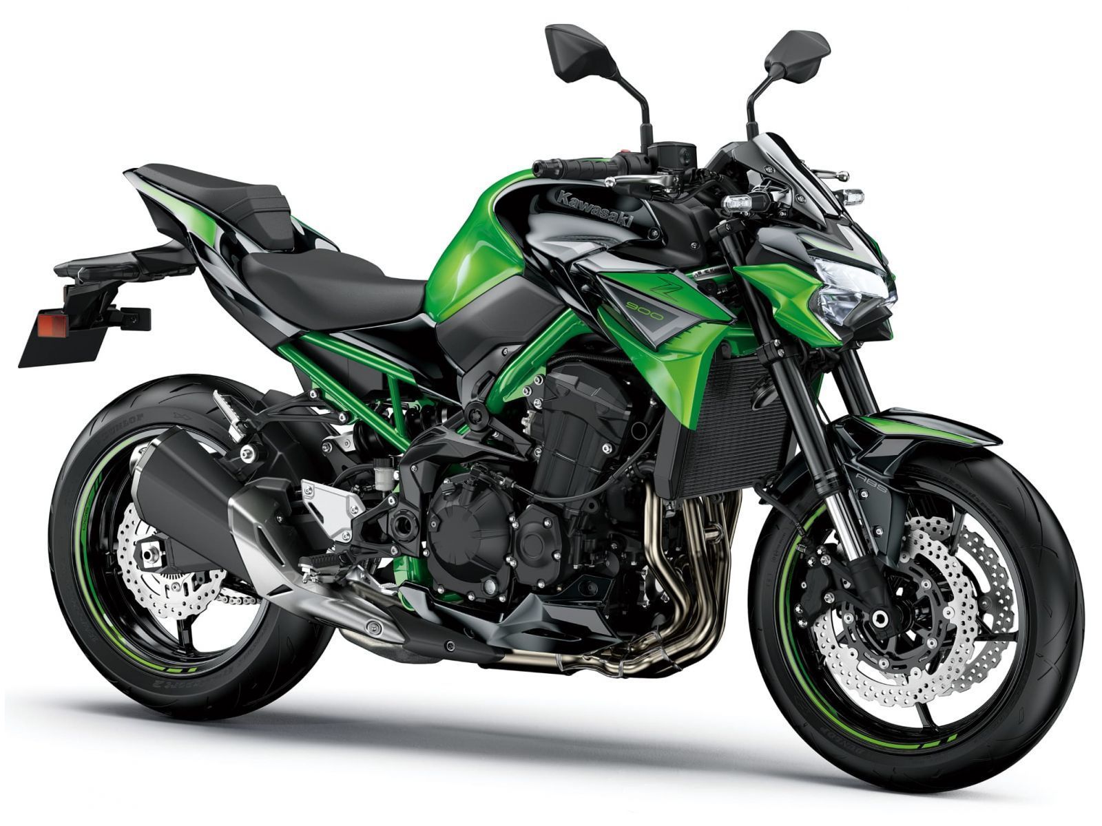Мотоцикл KAWASAKI Z900 - Candy Lime Green/Metallic Spark Black '2022